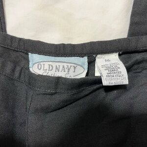 Old Navy Women’s Black Linen Chinos - Solid Black
